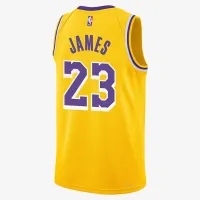 LeBron James Los Angeles Lakers 2023/24 Icon Edition Big дитячі Nike NBA Swingman Jersey Yellow