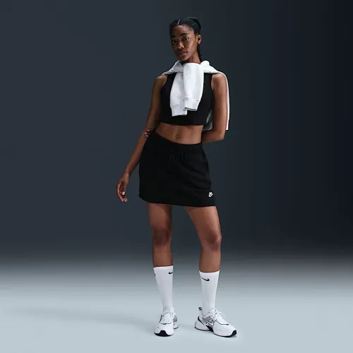 Nike Sportswear Club Fleece женская Mid-Rise юбка цвет черный