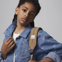 Nike Jordan Flight Heritage Big дитячі Denim Куртка блакитний