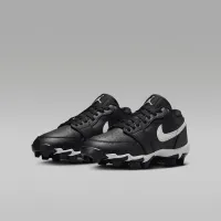 Nike Jordan 1 Low Little/Big дитячі Cleats колір чорний