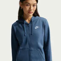 Nike Sportswear Club Fleece женская Full-Zip Толстовка с капюшоном синий