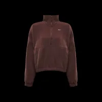 Nike One жіноча Therma-FIT оверсайз 1/2-Zip Fleece Top колір коричневий