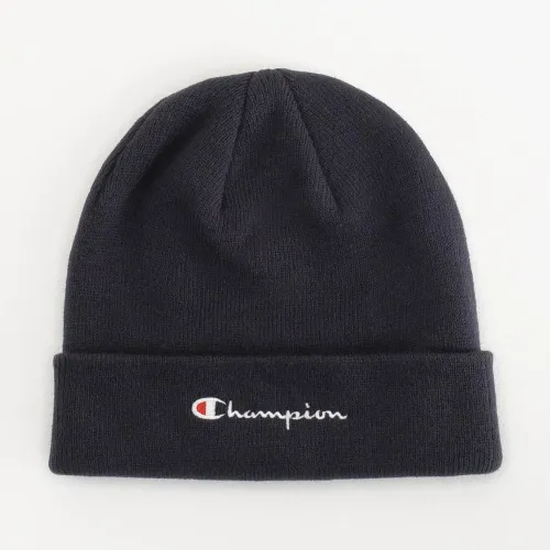 Шапка Champion Script Logo Beanie 806064-BS501 - Синяя