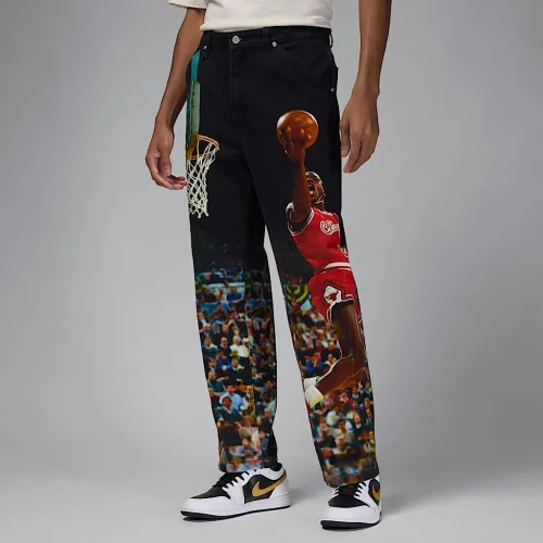 Nike Air Jordan чоловічі Printed Twill Pants колір чорний