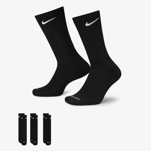 Nike Everyday Plus Cushioned тренировочные Crew носки (3 пары) цвет черный