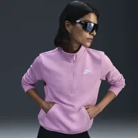 Nike Sportswear Club Fleece женская 1/2-Zip свитшот Pink