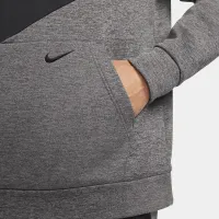 Nike Therma-FIT мужские Pullover Fitness Толстовка с капюшоном цвет серый