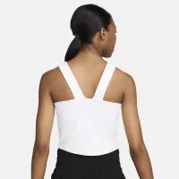 Nike One Fitted жіноча Dri-FIT Strappy Cropped Tank Top колір білий