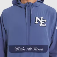 New England Patriots Rivalries Collection Sideline Anorak чоловічі Nike NFL 1/2-Zip Hooded Куртка блакитний