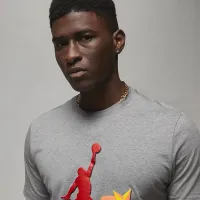 Nike Jordan чоловічі футболка колір сірий