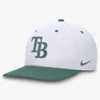 Tampa Bay Rays Bicoastal 2-Tone Pro чоловічі Nike Dri-FIT MLB Adjustable Hat колір білий