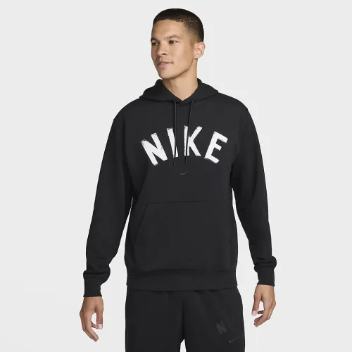 Nike Swoosh мужские Dri-FIT French Terry Pullover Fitness Толстовка с капюшоном цвет черный