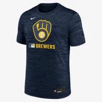 Milwaukee Brewers Authentic Collection Velocity мужские Nike Dri-FIT MLB футболка синий