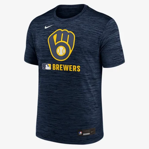 Milwaukee Brewers Authentic Collection Velocity чоловічі Nike Dri-FIT MLB футболка блакитний