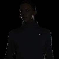 Nike Therma-FIT Swift Element женская Turtleneck Running Top цвет серый
