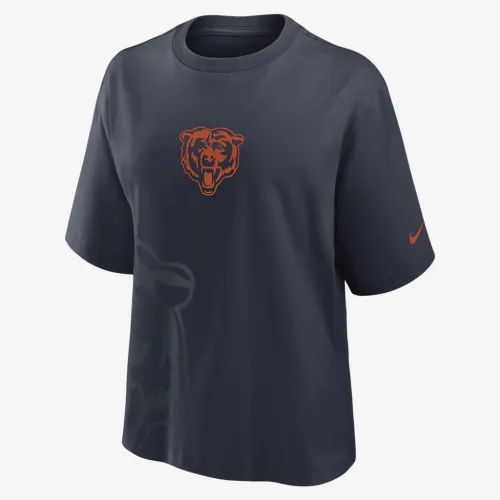 Chicago Bears Boxy женская Nike NFL футболка синий
