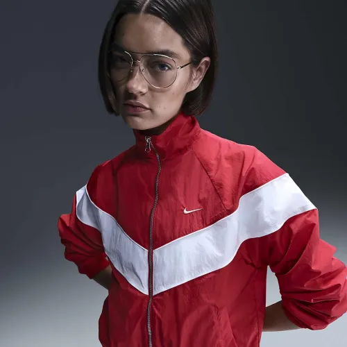 Nike Windrunner жіноча Loose UV Woven Full-Zip Куртка колір червоний