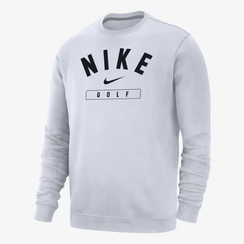 Nike для гольфу чоловічі Crew-Neck світшот колір білий