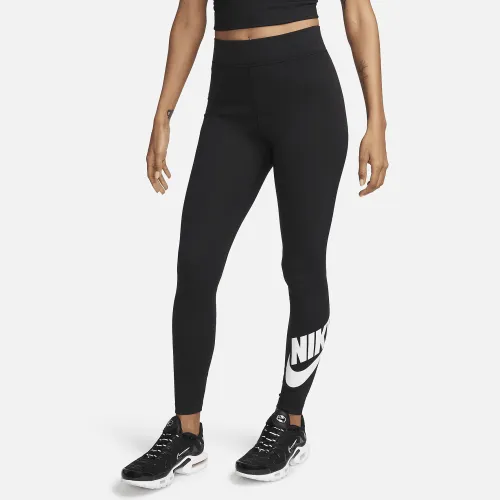 Nike Sportswear Classics жіноча З високою талією Graphic лосіни колір чорний