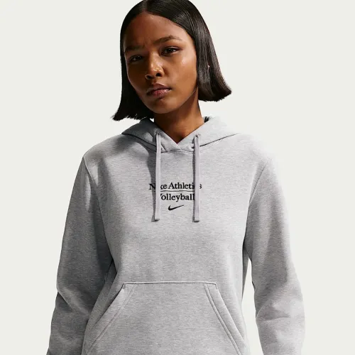 Nike женская волейбольные Pullover Толстовка с капюшоном цвет серый