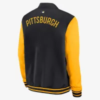 Pittsburgh Pirates Authentic Collection Dugout чоловічі Nike MLB Full-Zip Bomber Куртка колір чорний