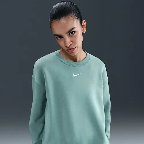 Nike Sportswear Phoenix Fleece жіноча оверсайз Crew-Neck світшот колір зелений