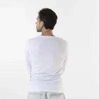 Футболка Alpha Industries Basic LS Small Logo 19851709 - Белая