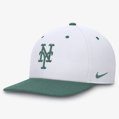New York Mets Bicoastal 2-Tone Pro чоловічі Nike Dri-FIT MLB Adjustable Hat колір білий