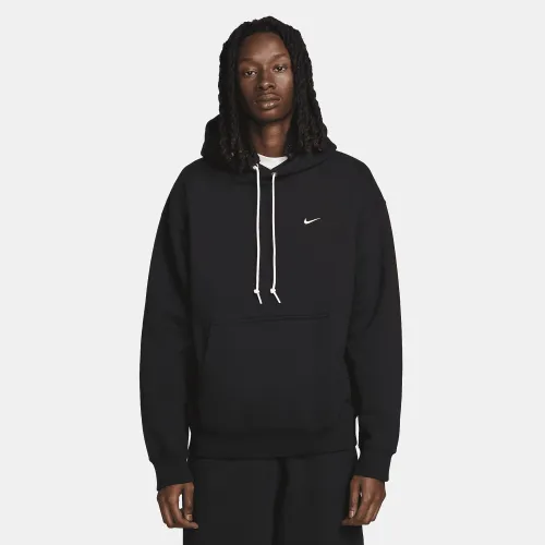 Nike Solo Swoosh мужские Fleece Pullover Толстовка с капюшоном цвет черный