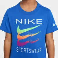 Nike Sportswear Little дитячі Sportswear Swoosh футболка блакитний