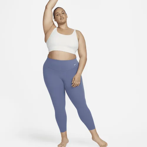 Nike Zenvy жіноча Gentle-Support З високою талією 7/8 лосіни (великі розміри) блакитний