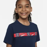Paris Saint-Germain Big детские Nike Soccer футболка синий