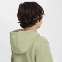 Nike Sportswear Club Fleece Big детские Pullover Толстовка с капюшоном цвет зеленый