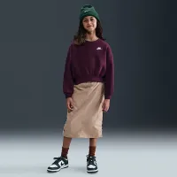Nike Sportswear Club Fleece Girls' Boxy Crew-Neck світшот колір червоний