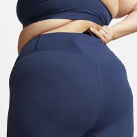 Nike Zenvy жіноча Gentle-Support З високою талією 7/8 лосіни (великі розміри) блакитний