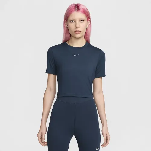 Nike Sportswear Essential жіноча Slim Cropped футболка блакитний