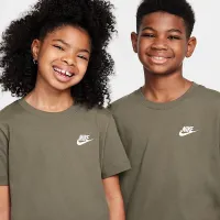 Nike Sportswear Big детские футболка цвет зеленый