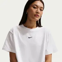 Nike Sportswear женская Loose Short-Sleeve Cropped футболка цвет белый