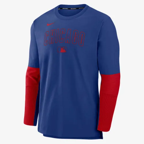 Chicago Cubs Authentic Collection Player чоловічі Nike Dri-FIT MLB Pullover світшот блакитний