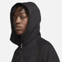 Nike Swoosh мужские 1/2-Zip Fleece Толстовка с капюшоном цвет черный