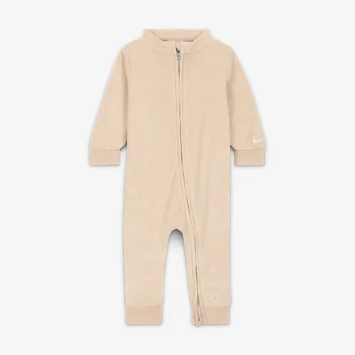 Nike Baby (0-9M) Cozy Monogram Coverall цвет коричневый