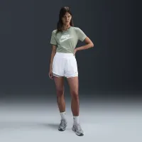 Nike Sportswear Essentials жіноча Logo футболка колір зелений