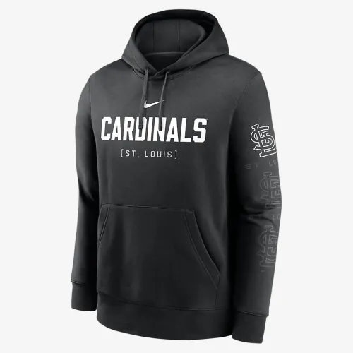 St. Louis Cardinals Fashion Club чоловічі Nike MLB Pullover Толстовка з капюшоном колір чорний