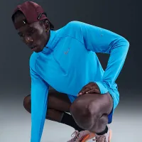 Nike Stride мужские Dri-FIT 1/4-Zip Running Top синий