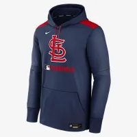 St. Louis Cardinals Authentic Collection мужские Nike Therma MLB Pullover Толстовка с капюшоном синий