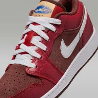Nike Air Jordan 1 Low SE Big детские Кроссовки цвет коричневый