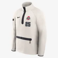 Ohio State Buckeyes 2025 College Football Playoff Media Day Tech Fleece мужские Nike NFL 1/2-Zip Top цвет серый