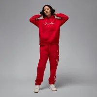 Nike Jordan Brooklyn Fleece женская Pullover Толстовка с капюшоном цвет красный