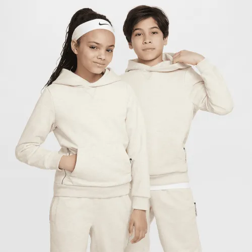 Nike Standard Issue Big детские Dri-FIT Fleece баскетбольные Толстовка с капюшоном цвет коричневый