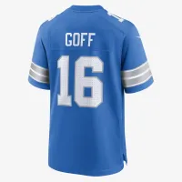 Jaколір червоний Goff Detroit Lions чоловічі Nike NFL Game Football Jersey блакитний